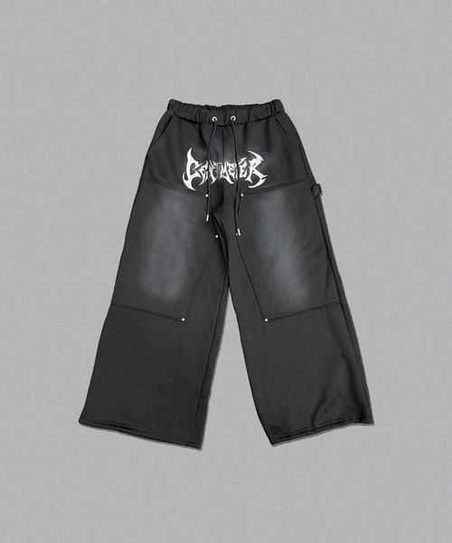 デサント　インターハイ　国体　スウェット　パンツ Tribal logo double knee sweat pants（スウェットパンツ