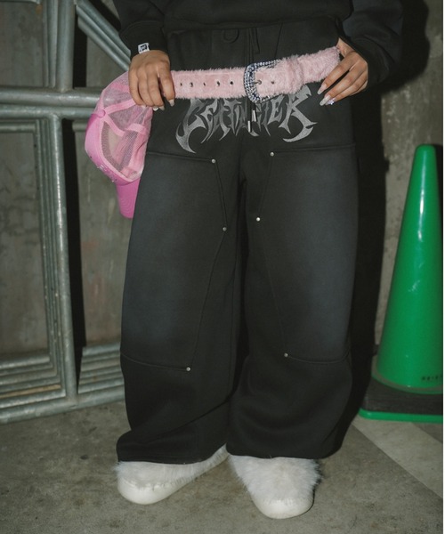 Tribal logo double knee sweat pants（スウェットパンツ