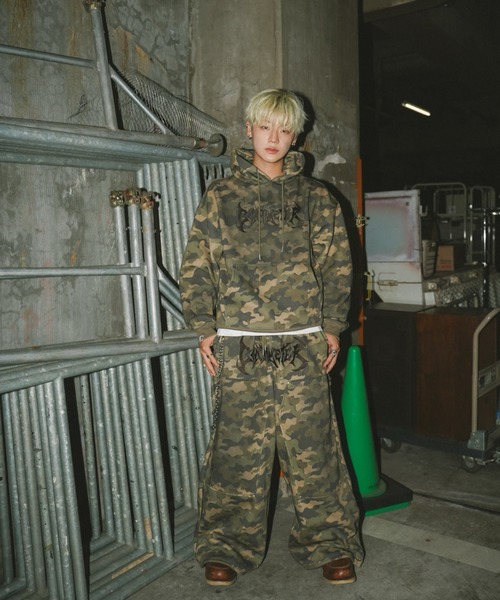 centimeter(センチメーター)の「Tribal logo double knee sweat pants(スウェットパンツ・メンズ・グレー/カモフラージュ/ブラック・SMALL/LARGE/MEDIUM)」の6枚目の写真