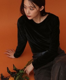 MATINEE LINE/シアーベロア長袖T/598082
