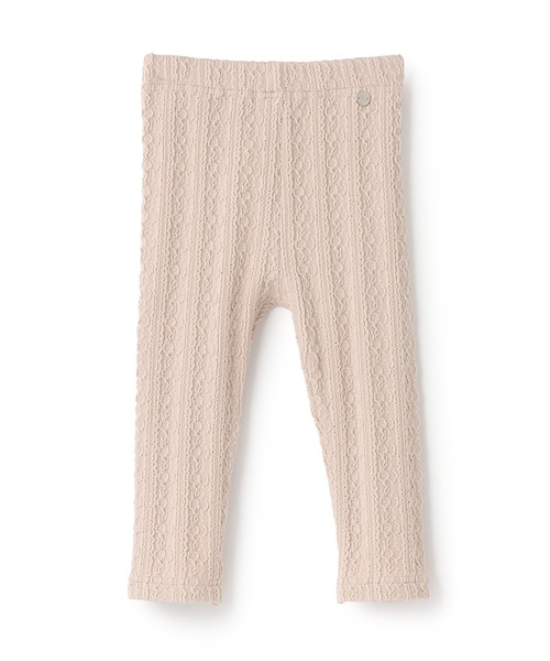 petit main（プティマイン）の「【シアバター】ジャガードレギンス（レギンス/スパッツ・キッズ・モカ/ブラック/ライトピンク/オフホワイト・100cm/80ｃｍ/90cm/120cm/110cm/130cm）」の4枚目の写真