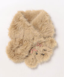 Lace Ladies(レースレディース)のドッグ フェイス ファー フード付き ティペット(ストール/ショール)