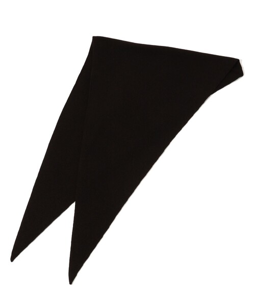 ASAUCE MELER（アソースメレ）の「ASAUCE MELER カシミヤ シームレストライアングルストール（ストール/ショール・レディース・ライトグレー/ダークブラウン/ライトパープル/ライトブルー・FREE）」の3枚目の写真