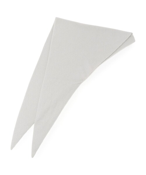 ASAUCE MELER（アソースメレ）の「ASAUCE MELER カシミヤ シームレストライアングルストール（ストール/ショール・レディース・ライトグレー/ダークブラウン/ライトパープル/ライトブルー・FREE）」の2枚目の写真