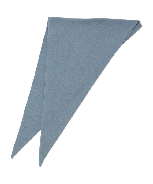 ASAUCE MELER（アソースメレ）の「ASAUCE MELER カシミヤ シームレストライアングルストール（ストール/ショール・レディース・ライトグレー/ダークブラウン/ライトパープル/ライトブルー・FREE）」の4枚目の写真