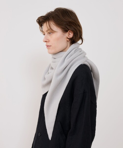 ASAUCE MELER カシミヤ シームレストライアングルストール（ストール