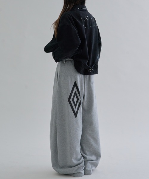 ONCILY UMBRO / パイピングドローコードスウェット / グレー