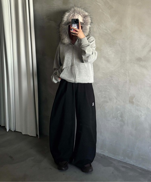 EPNK（イーピーエヌケー）の「UMBRO × EPNK Curved Tack Sweatpants（スウェットパンツ・メンズ・ブラック/杢グレー・SMALL/MEDIUM/LARGE）」の17枚目の写真