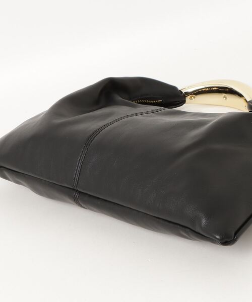 LE VERNIS(ル・ベルニ)の「(LE VERNIS)SCULPTURE TRIANGLE S(ハンドバッグ・レディース・ブラック/ブラウン・ONE SIZE)」の4枚目の写真