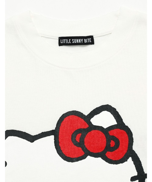 ハローキティコラボ(ハローキティコラボ)の「hello kitty x little sunny bite long tee(Tシャツ/カットソー・レディース・ホワイト/ピンク/ブラック・SMALL/MEDIUM)」の6枚目の写真