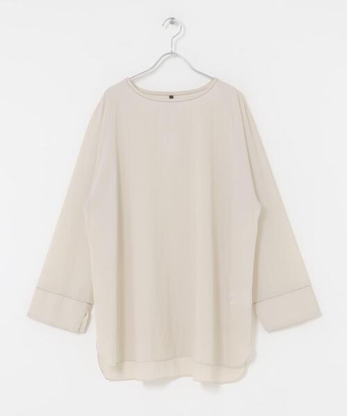 EKAL（エカル）の「シアーナイロンプルオーバー（Tシャツ/カットソー・レディース・アイボリー/ブラック・ONE）」の10枚目の写真