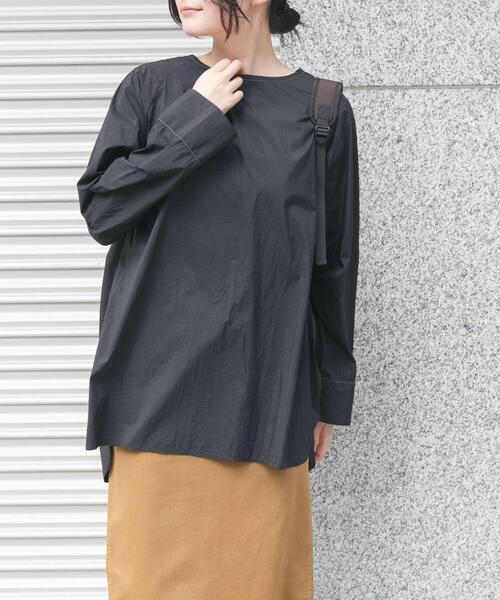 EKAL（エカル）の「シアーナイロンプルオーバー（Tシャツ/カットソー・レディース・アイボリー/ブラック・ONE）」の17枚目の写真