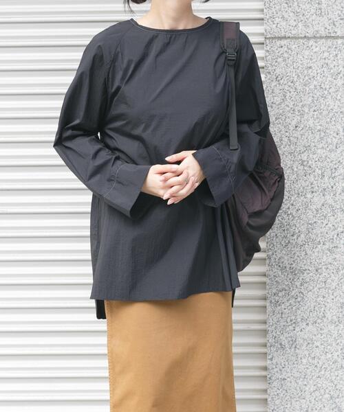 EKAL（エカル）の「シアーナイロンプルオーバー（Tシャツ/カットソー・レディース・アイボリー/ブラック・ONE）」の18枚目の写真