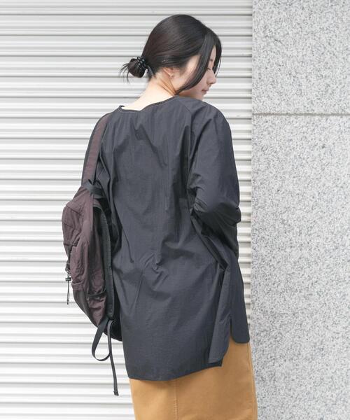 EKAL（エカル）の「シアーナイロンプルオーバー（Tシャツ/カットソー・レディース・アイボリー/ブラック・ONE）」の20枚目の写真