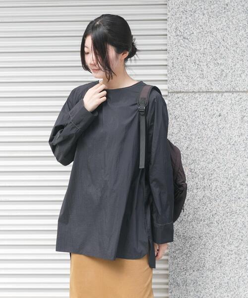 EKAL（エカル）の「シアーナイロンプルオーバー（Tシャツ/カットソー・レディース・アイボリー/ブラック・ONE）」の21枚目の写真