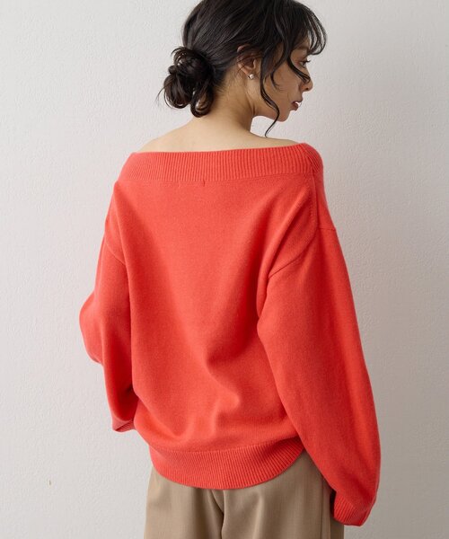 Whim Gazette ウィムガゼット　ラクーンニット　ピンク　オレンジ wnc ウィムガゼット Whim Gazette ニット セーター F ピンク系