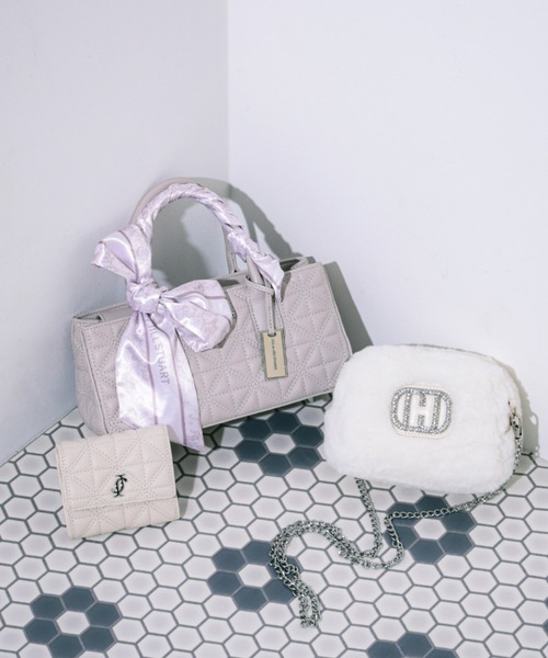 完売カラー再入荷】スカーフキルティングトート（ショルダーバッグ