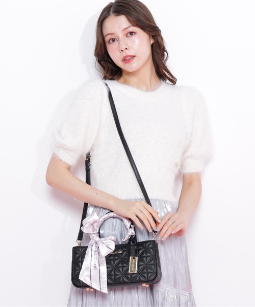 JILL by JILL STUART（ジルバイジルスチュアート）の「【完売カラー再入荷】スカーフキルティングトート（ショルダーバッグ・レディース・ブルー/ブラック/ピンク・FREE）」の15枚目の写真