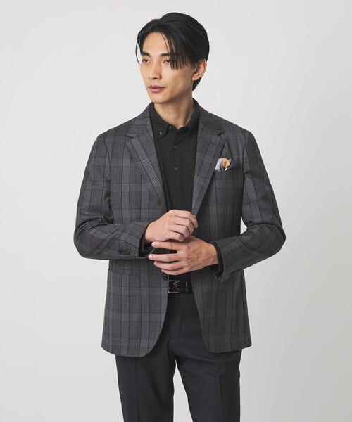 GLR CLOTH フラノ柄 2B RG ジャケット -ストレッチ-（テーラード