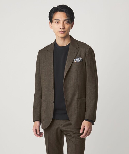 GLR CLOTH フラノ柄 2B RG ジャケット -ストレッチ-（テーラード