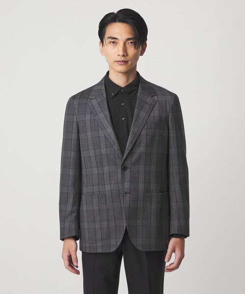 セール】GLR CLOTH フラノ柄 2B RG ジャケット -ストレッチ