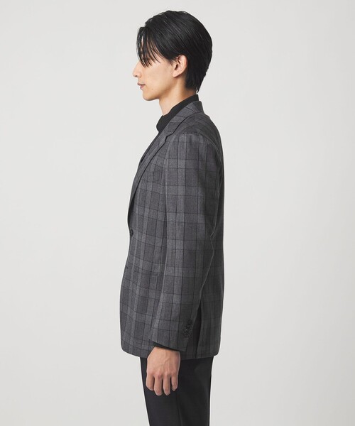 セール】GLR CLOTH フラノ柄 2B RG ジャケット -ストレッチ