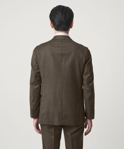 セール】GLR CLOTH フラノ柄 2B RG ジャケット -ストレッチ