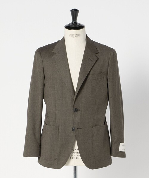 セール】GLR CLOTH フラノ柄 2B RG ジャケット -ストレッチ