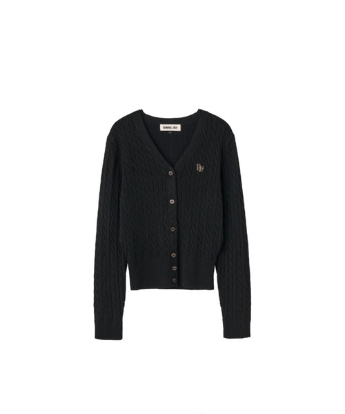 GENERAL IDEA(ジェネラルアイデア)の「【GENERAL IDEA】ウールブレンドケーブル編みVネックカーディガン / SIGNATURE SUPER FINE WOOL CABLE CARDIGAN(カーディガン/ボレロ・レディース・ローズ/グレー/ブラック/ダークブラウン・L/M/S/XS)」の12枚目の写真