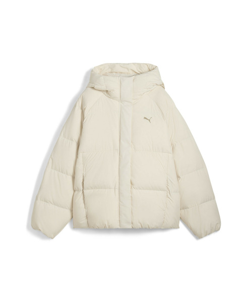 PUMA（プーマ）の「PUMA プーマ ウィメンズ フーデット パッファー ダウンジャケット（ブルゾン・レディース・ブラック/オフホワイト・X-SMALL/MEDIUM/X-LARGE/LARGE/SMALL）」の5枚目の写真