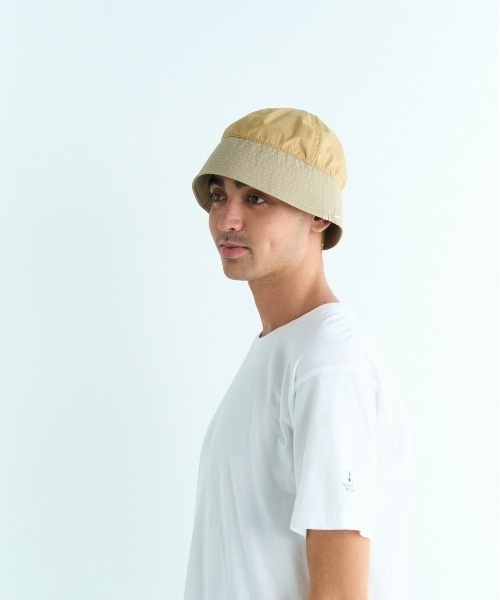 HUNTISM(ハンティズム)の「2Tone Sailor Hat(ハット・メンズ・ベージュ/オリーブ・ONE SIZE)」の1枚目の写真