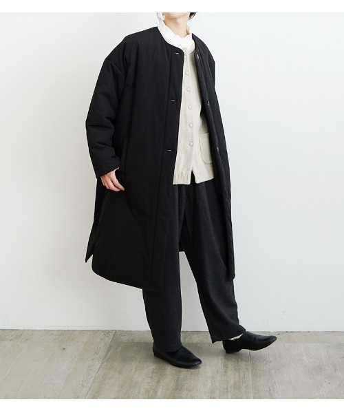 桃子様 【オローネ 】フォーカスウォームコート　ノーカラーコート　中綿 セール】フォーカスウォームコート（ノーカラーコート）｜オローネ