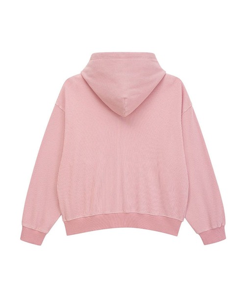 ジップフーディ｜Washed Thermal Zip Hoodie｜WOKE EDGE（パーカー