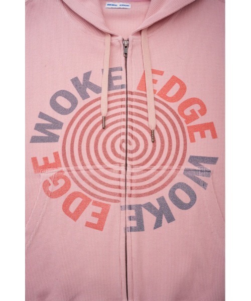 【早い者勝ち】WOKE EDGE ウォークエッジ ジップフーディ　S WOKE EDGE / ウォークエッジ FADED EMBROIDERY ZIP UP HOODIE