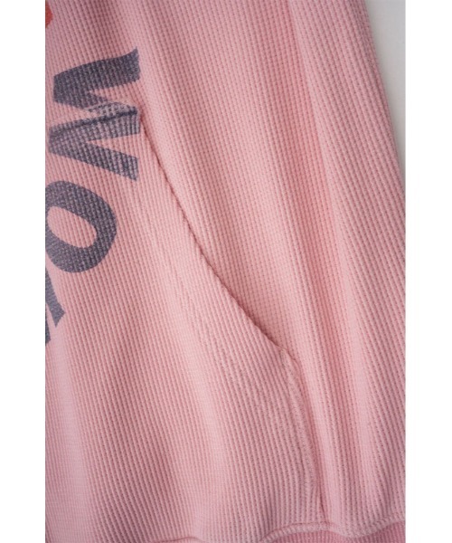 ジップフーディ｜Washed Thermal Zip Hoodie｜WOKE EDGE（パーカー