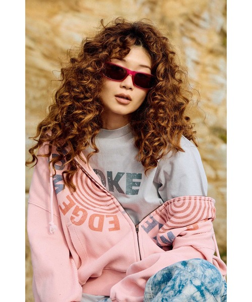 ジップフーディ｜Washed Thermal Zip Hoodie｜WOKE EDGE（パーカー