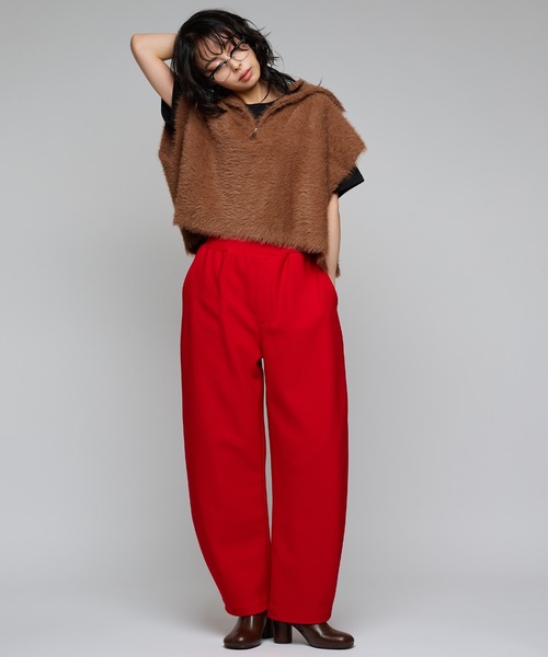 Narcissus（ナルシス）の「モロッコパンツ/コクーンパンツ/カーブ/美シルエット《動画あり》（その他パンツ・レディース・レッド/カーキ/ネイビー・FREE）」の9枚目の写真