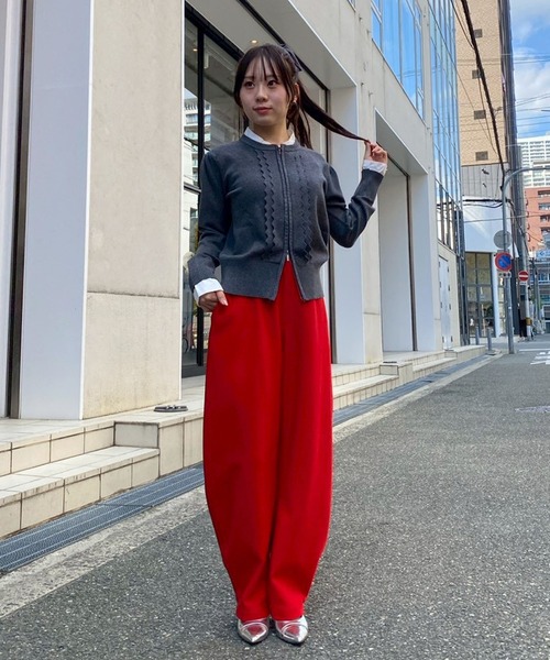 Narcissus（ナルシス）の「モロッコパンツ/コクーンパンツ/カーブ/美シルエット《動画あり》（その他パンツ・レディース・レッド/カーキ/ネイビー・FREE）」の13枚目の写真