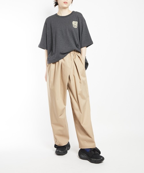 gomme（ゴム）の「マルチタックパンツ（その他パンツ・レディース・ブラック/ベージュ・MEDIUM）」の7枚目の写真