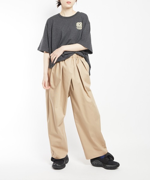 gomme（ゴム）の「マルチタックパンツ（その他パンツ・レディース・ブラック/ベージュ・MEDIUM）」の8枚目の写真