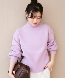 le.coeur blanc | 片畦キリカエバックデザインニット(ニット/セーター)