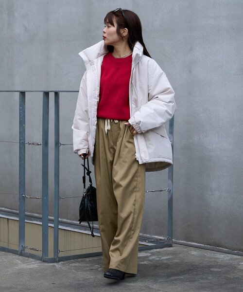 Franklin Climbing(フランクリンクライミング)の「【Franklin Climbing】男女兼用/防寒/蓄熱中綿/ショートブロックモンスターパーカー(ダウンジャケット/コート・レディース・ホワイト系その他/ブラック/カーキ・SMALL/LARGE/MEDIUM)」の11枚目の写真