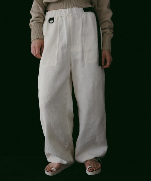 Jacquard Drawstring Pants（その他パンツ）｜anuke（アンヌーク）の