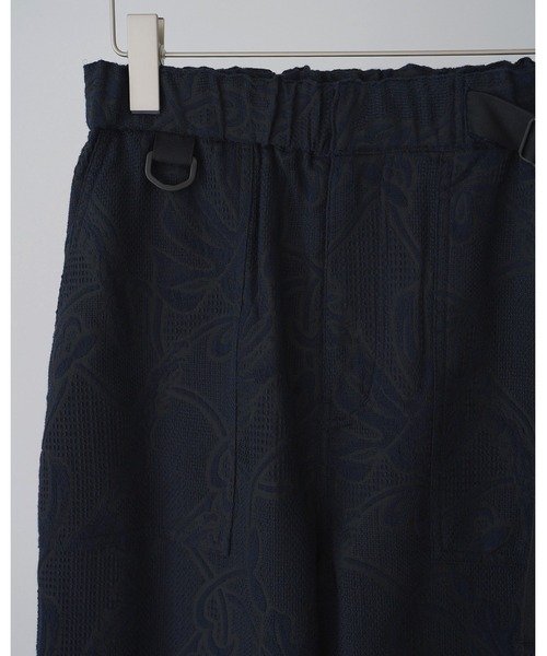 anuke（アンヌーク）の「Jacquard Drawstring Pants（その他パンツ・レディース・アイボリー/ネイビー・36inch/38inch）」の7枚目の写真