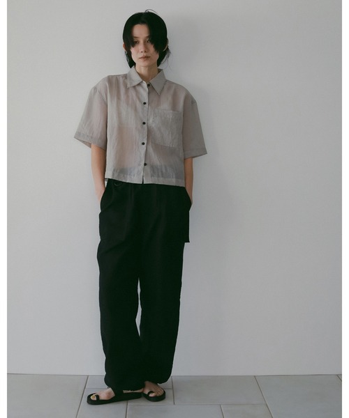anuke（アンヌーク）の「Jacquard Drawstring Pants（その他パンツ・レディース・アイボリー/ネイビー・36inch/38inch）」の8枚目の写真