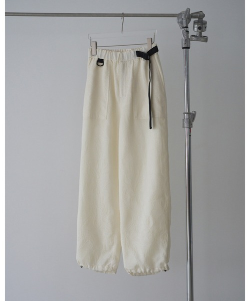 anuke（アンヌーク）の「Jacquard Drawstring Pants（その他パンツ・レディース・アイボリー/ネイビー・36inch/38inch）」の10枚目の写真