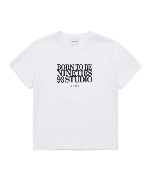 1993STUDIO(1993スタジオ)の「ボンツービーウーマン レギュラーフィットTシャツ_ホワイト(Tシャツ/カットソー・レディース・その他・SMALL/MEDIUM)」の2枚目の写真