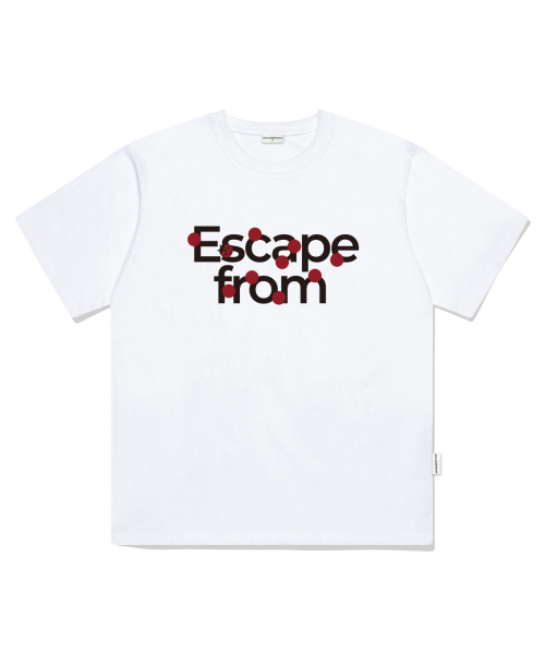 ESCAPEFROM(エスケープフロム)の「ロゴレディーバーグプリントオーバーフィット半袖ホワイト(Tシャツ/カットソー・レディース・その他・SMALL/MEDIUM/LARGE)」の1枚目の写真