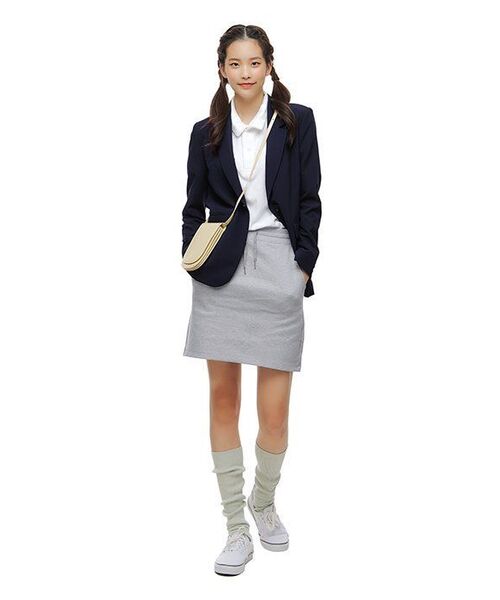 MUSINSA STANDARD WOMAN（ムシンサスタンダードウーマン）の「ウィメンズフラットテリースウェットミニスカート[ミディアムグレー]（スカート・レディース・その他・SMALL/MEDIUM/LARGE/X-SMALL）」の10枚目の写真