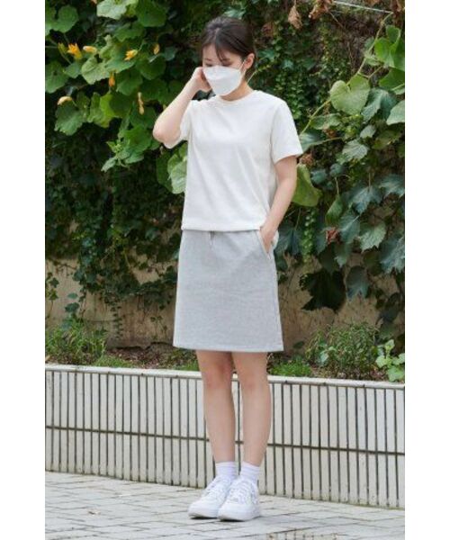 MUSINSA STANDARD WOMAN（ムシンサスタンダードウーマン）の「ウィメンズフラットテリースウェットミニスカート[ミディアムグレー]（スカート・レディース・その他・SMALL/MEDIUM/LARGE/X-SMALL）」の12枚目の写真